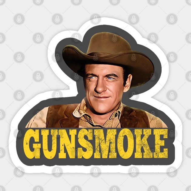 Gunsmoke - Matt Dillon Sticker by wildzerouk